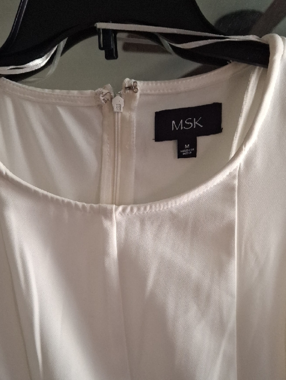 MSK Ivory Fit-and-Flare Sleeveless Dress - Picture 2 of 6